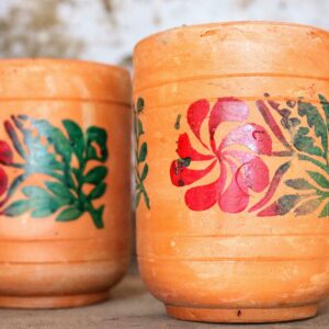 Clay glasses (Jam Glass, Flower Jam Glass, Clay Glass Flower, Clay Glass Flower)